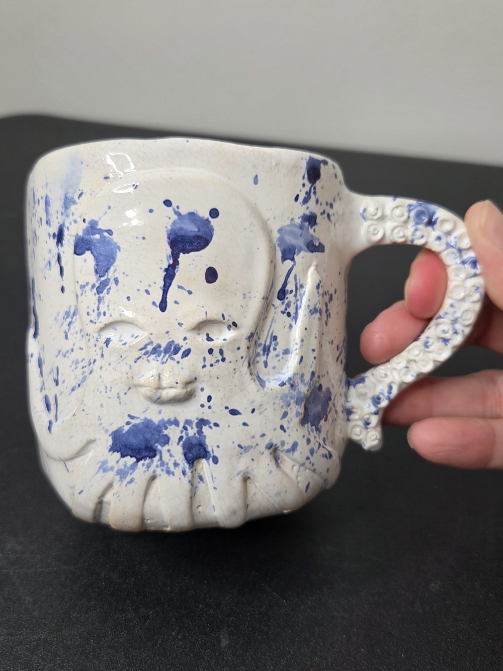 Min & Mon New York Handmade Octopus Mug With Eyes On Back